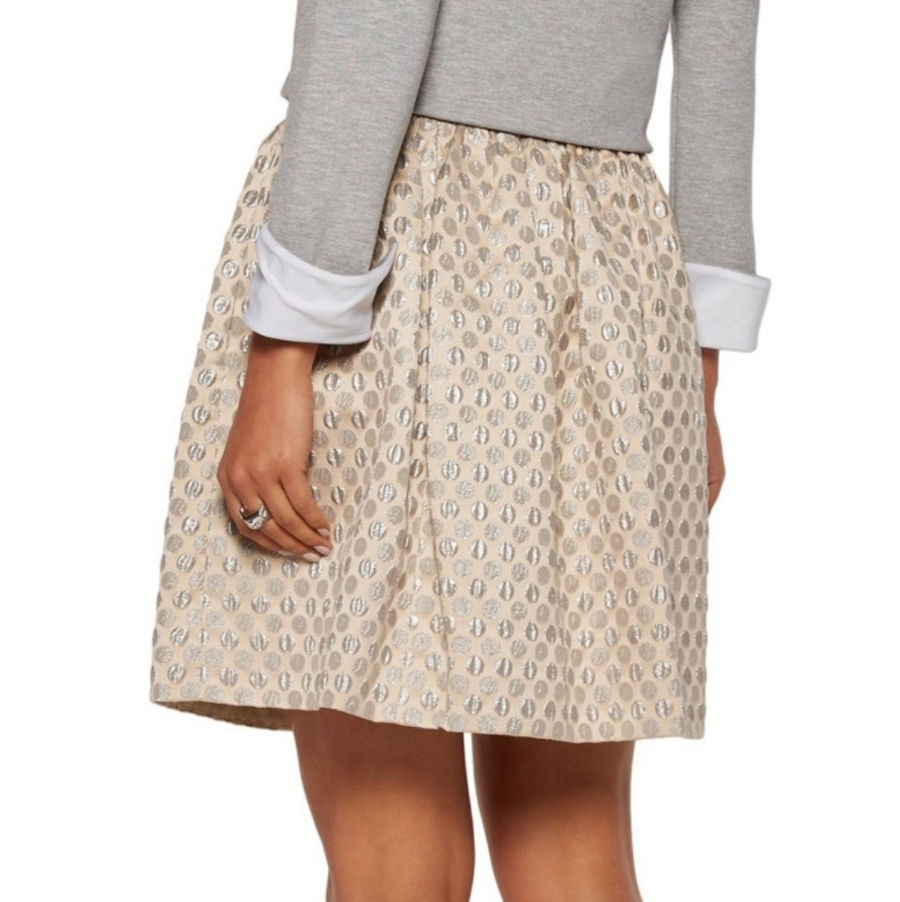 Marc Jacobs Romy Metallic Jacquard Skirt View 2